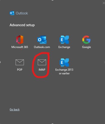 Choose IMAP