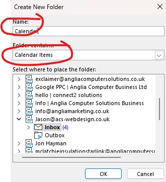 Calendar Folder