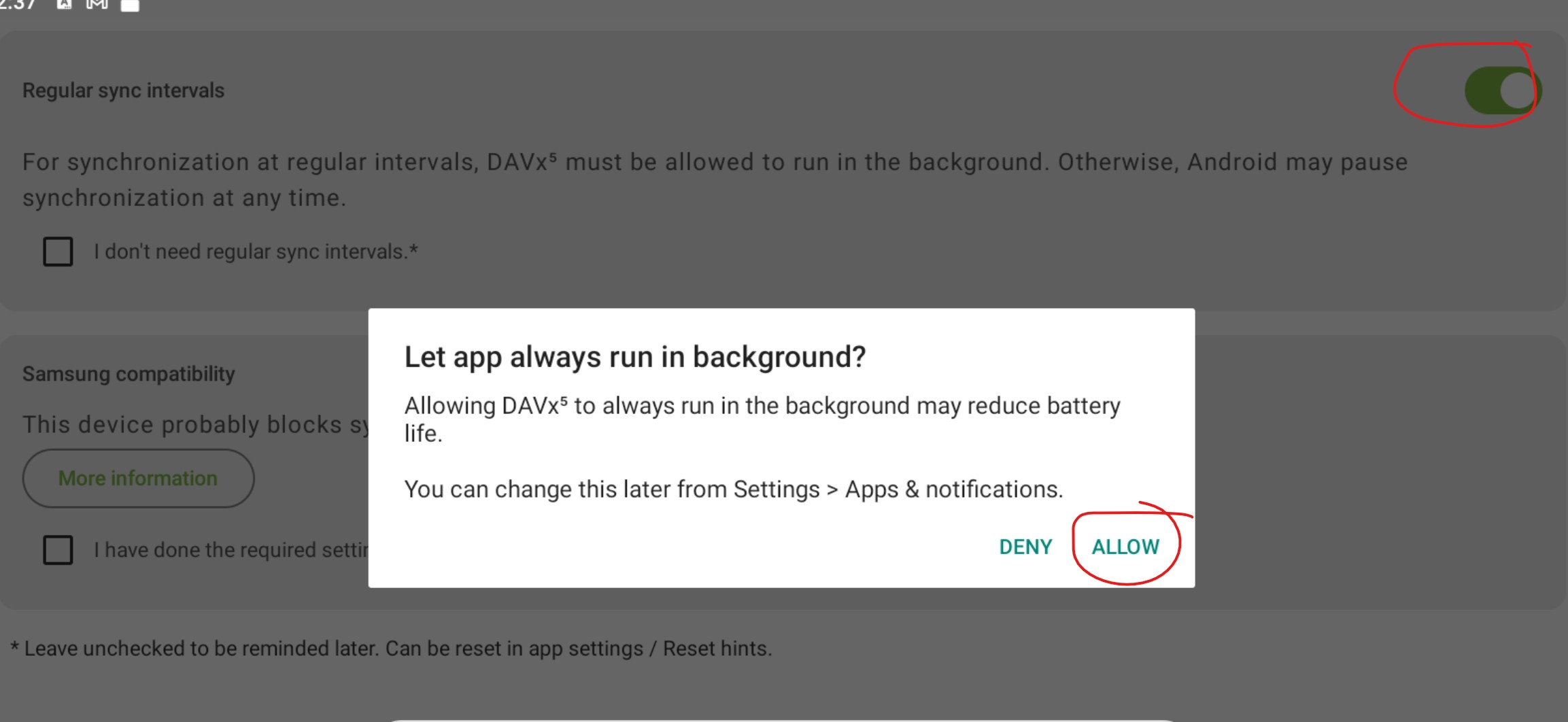 Click allow