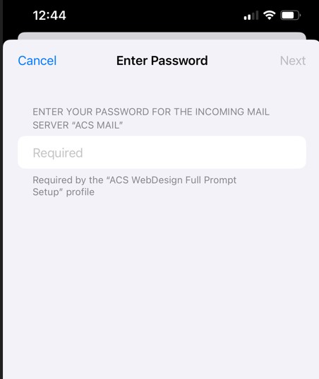 Enter Password