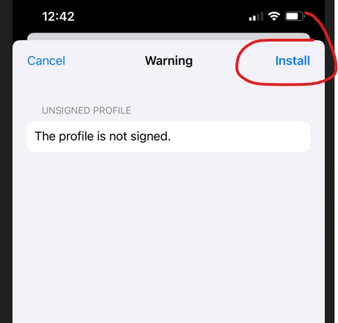 Second Install Button